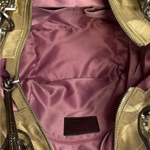 Coach Signature Alex Sateen Tote Bag D1249-20864M EUC - Picture 5 of 11